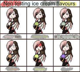 Neo testing ice cream flavours