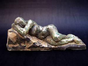 Female Reclining Raku 1