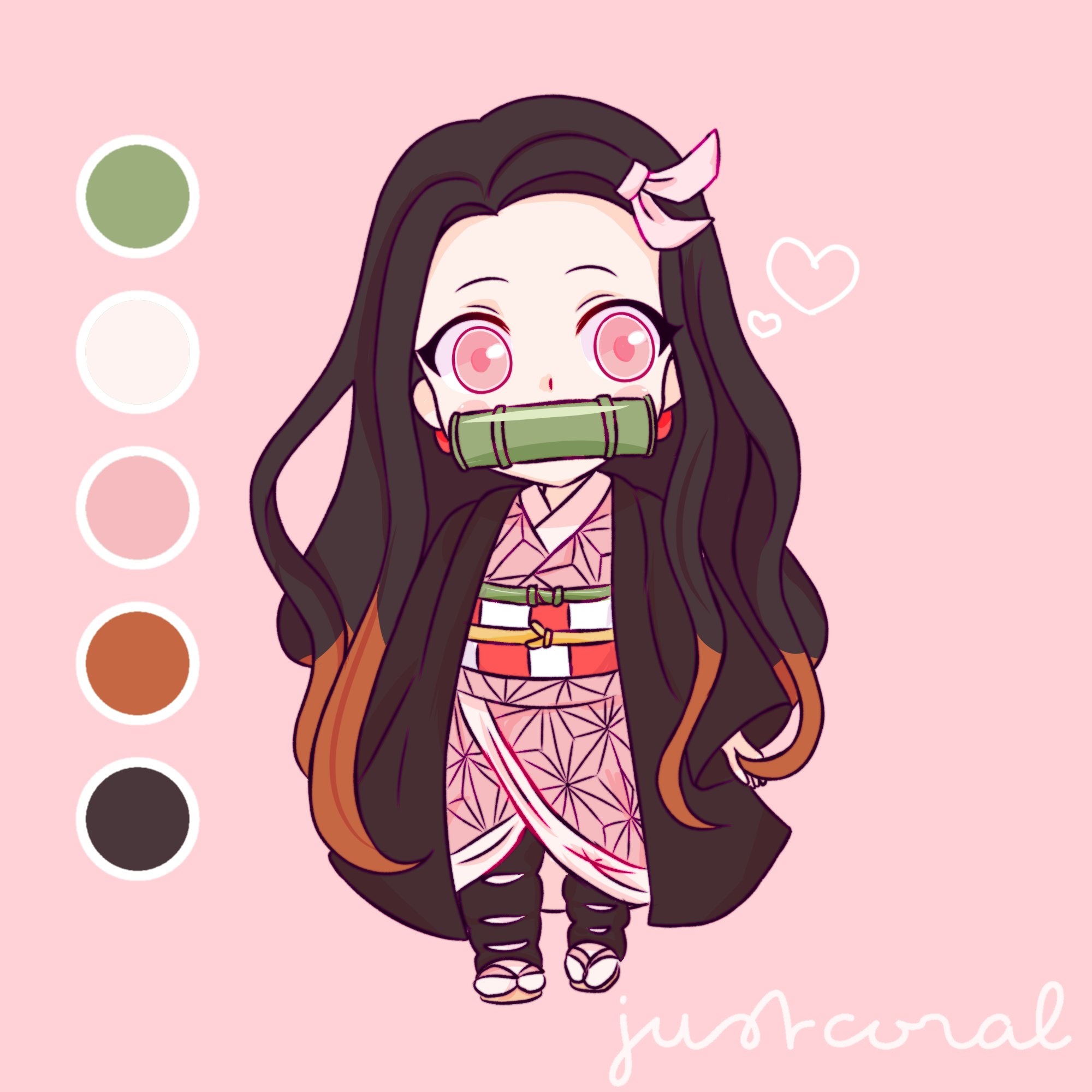 Chibi Nezuko By Justcoralstuff On DeviantArt chibi-nezuko-by-justcoralstuff-on-deviantart