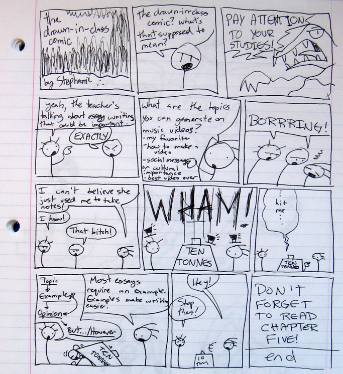 The Drawn-in-Class Comic