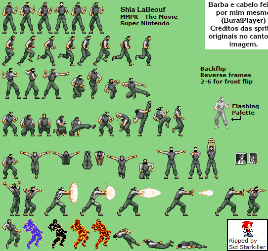 Shia LaBeouf - Power Rangers Custom Sprites (Adam) by BuraiPlayerStudio ...