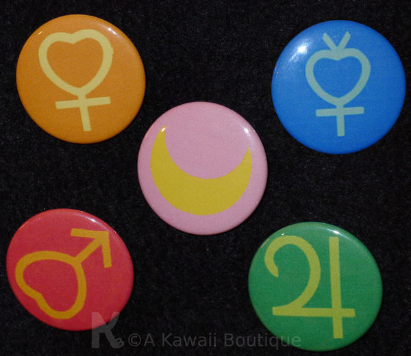 Sailor Moon Buttons