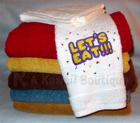 Let's Eat!!! Hand Towel by AKawaiiBoutique