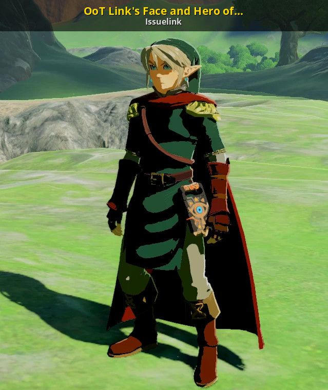 OoT Link's Face and Hero of Hylia Tunic by Shadowfox7-7 on DeviantArt
