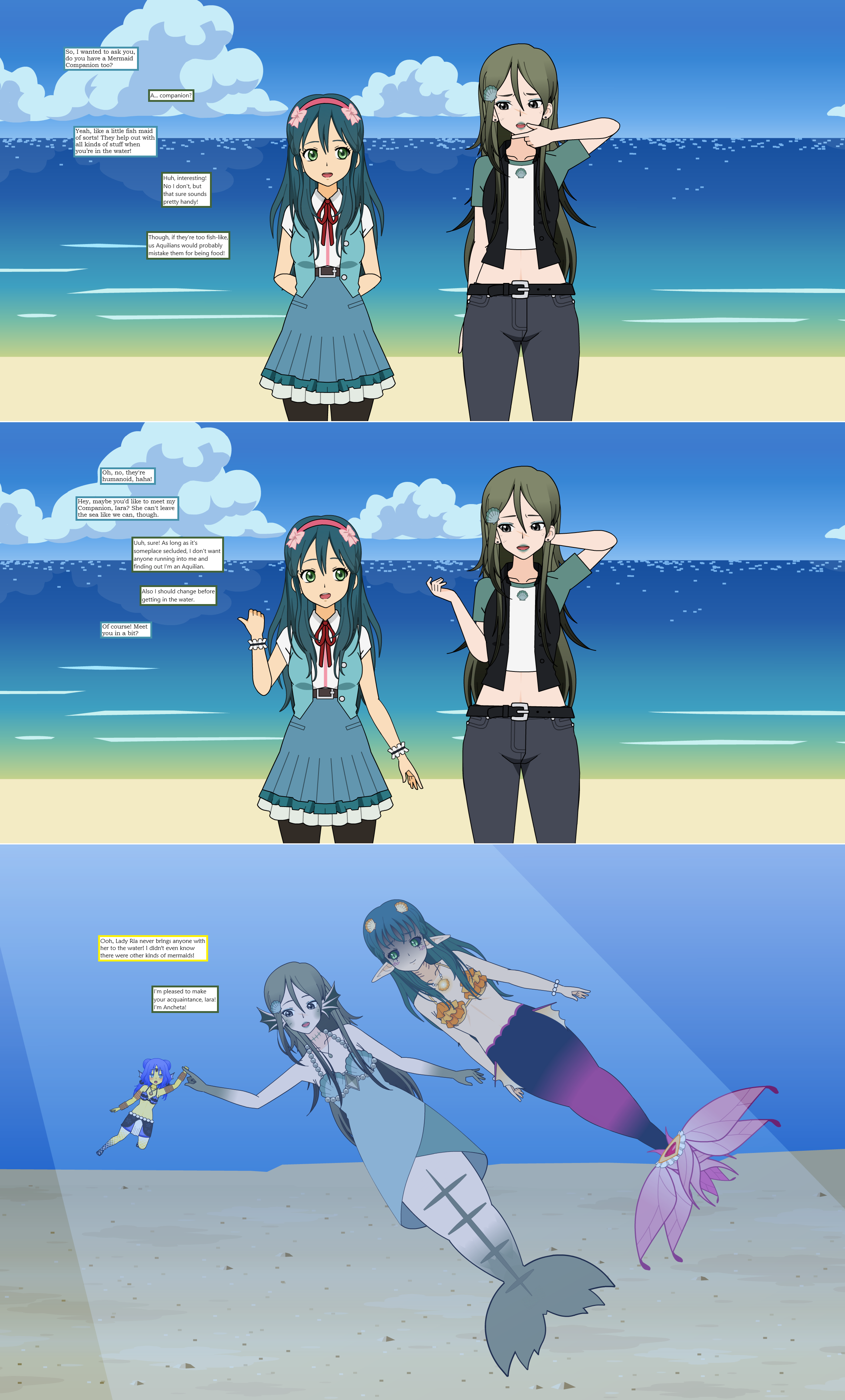 It takes a Mermaid to know a Mermaid by TF-SquareSting on DeviantArt
