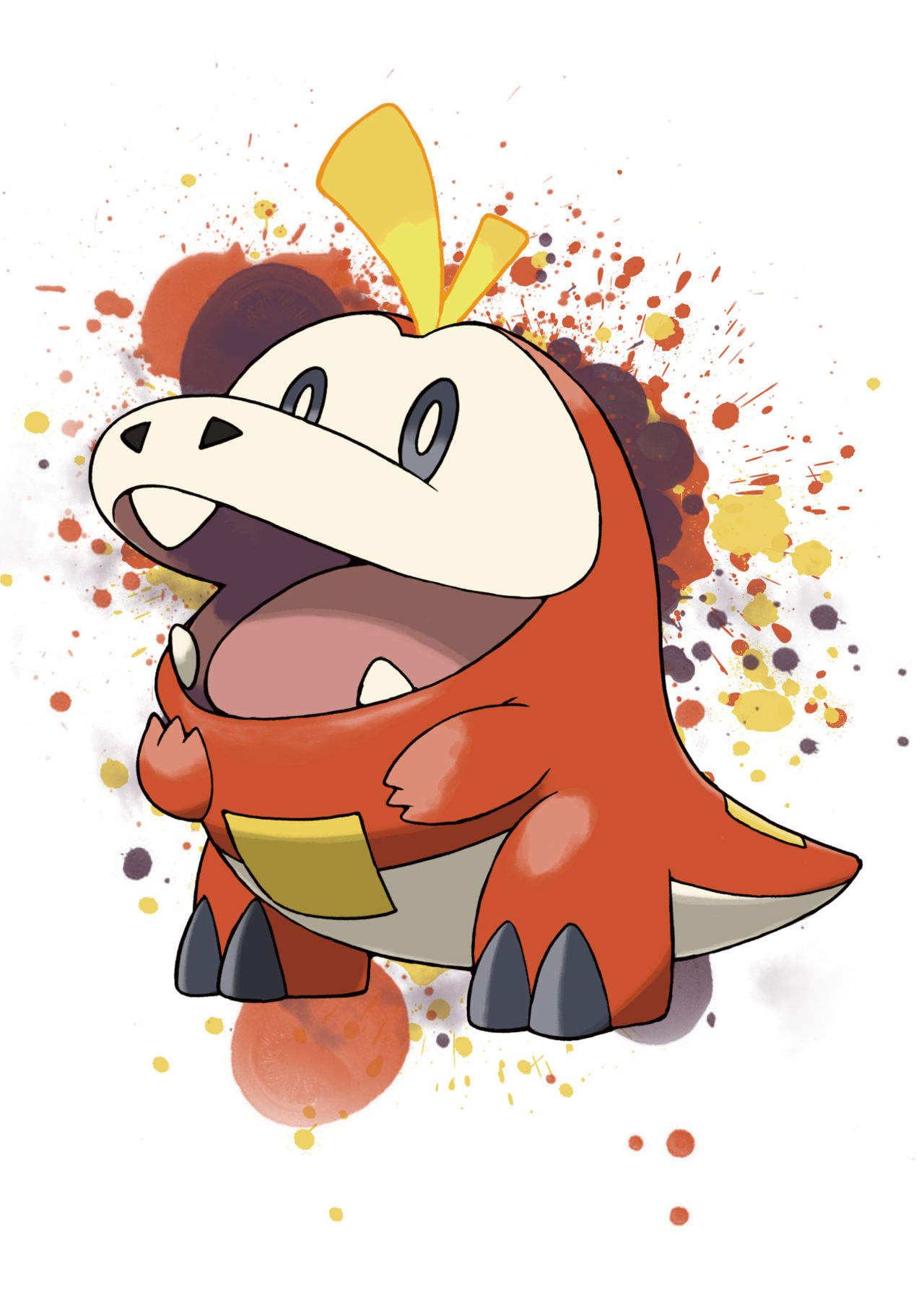 Fuecoco Poster now available on Etsy! by Epicureann on DeviantArt