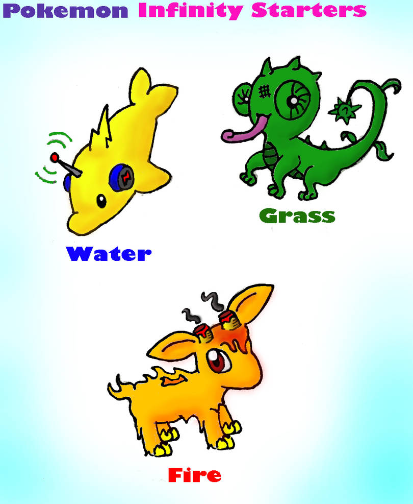 Pokemon Starters Infinity by Realityrevolt on DeviantArt