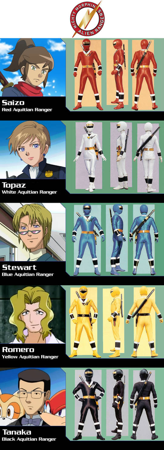 Alien Rangers Deviantart Anime Mighty Morphin Alien Rangers by alltime23 on DeviantArt