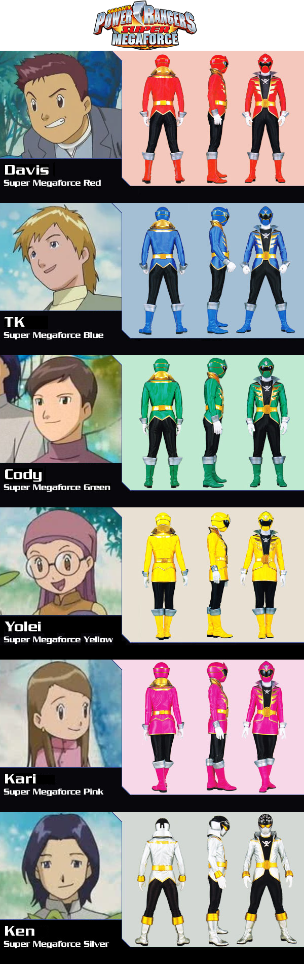 Anime Power Rangers Super Megaforce by alltime23 on DeviantArt
