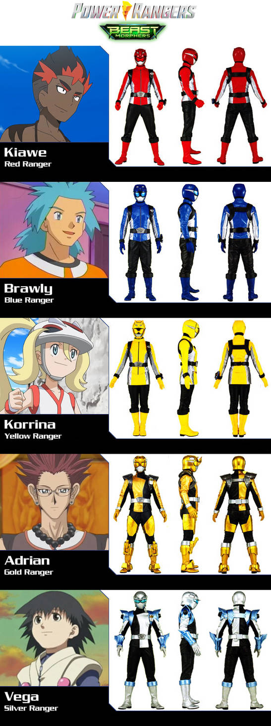 Anime Power Rangers Beast Morphers by alltime23 on DeviantArt