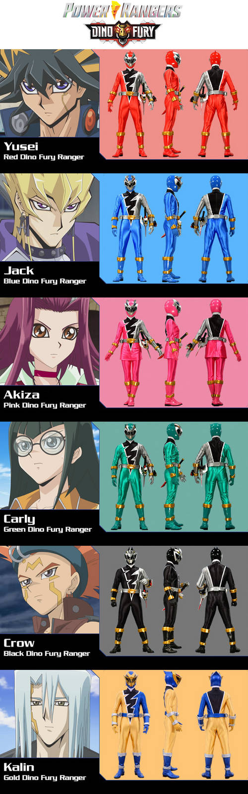 Anime Power Rangers Dino Fury by alltime23 on DeviantArt