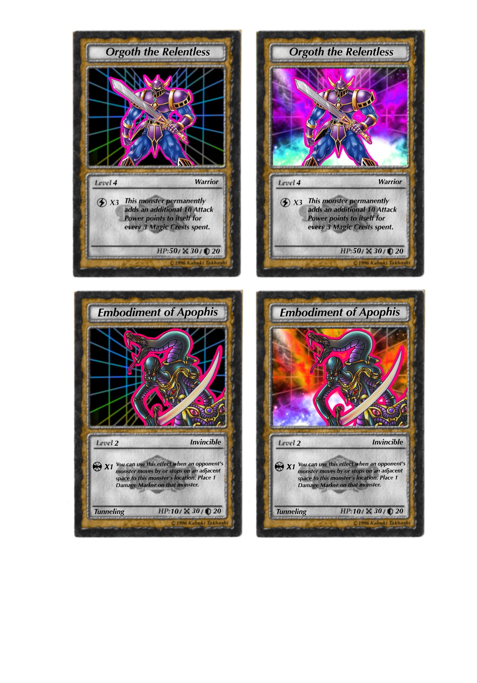 Yugioh DDM cards O.T.R. and E.O.A. by BordlineInsane on DeviantArt