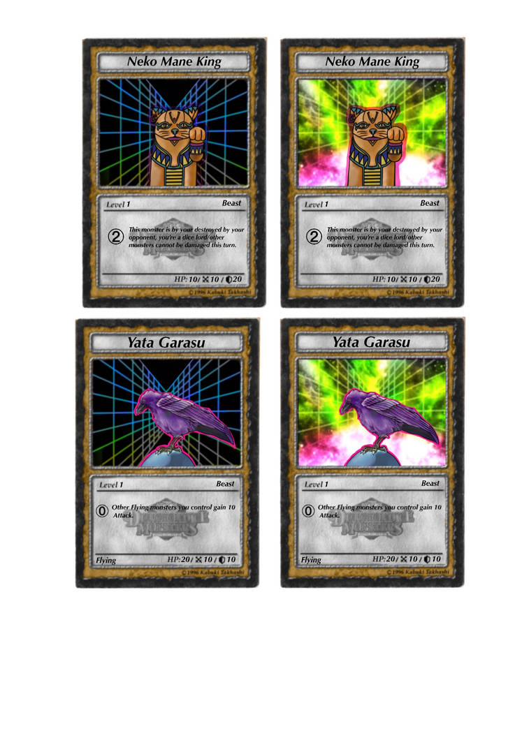 Yugioh DDM cards N.M.K. and Y.G. by BordlineInsane on DeviantArt