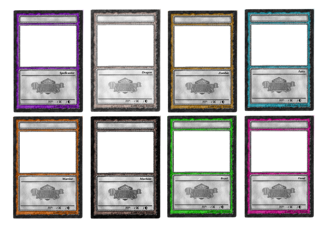 Yugioh DDM cards template Japanese colored 1 by BordlineInsane on ...