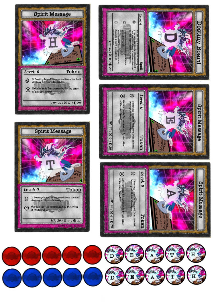 Yugioh DDM Cards Destiny Bord card and coin by BordlineInsane on DeviantArt