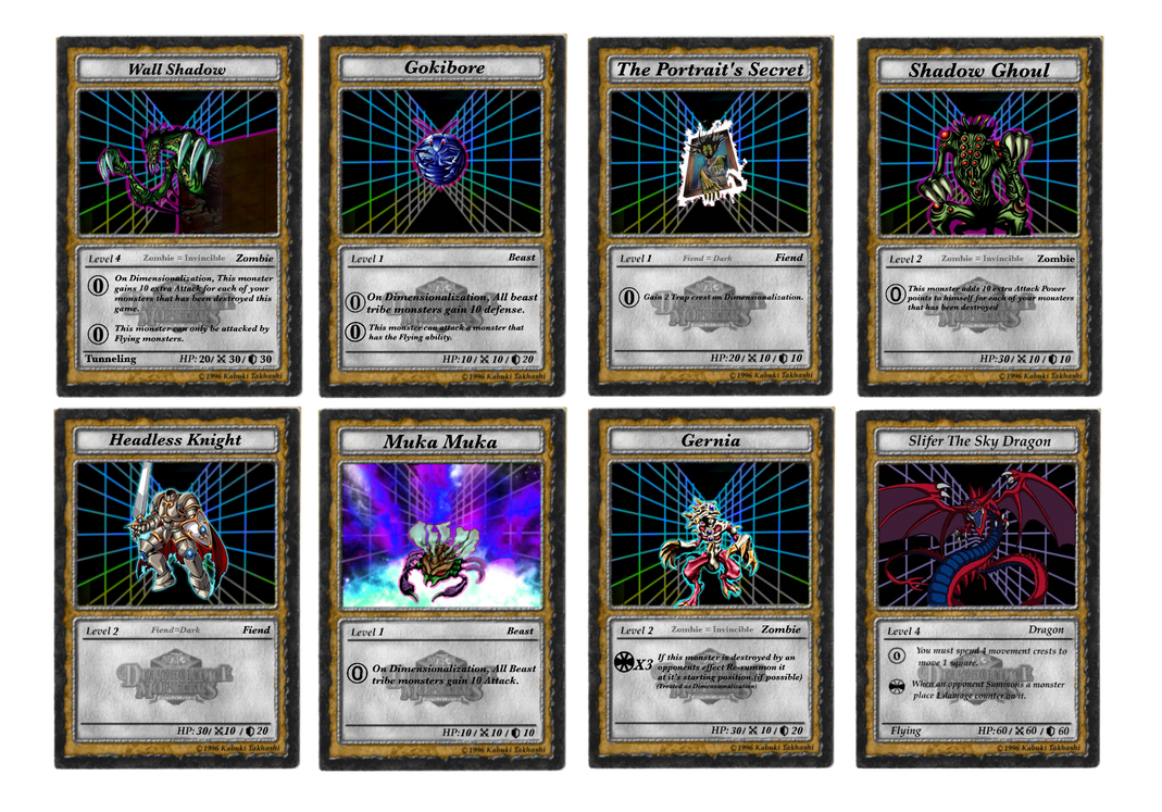 Yugioh DDM cards print ready 6(3-D printer club) by BordlineInsane on ...