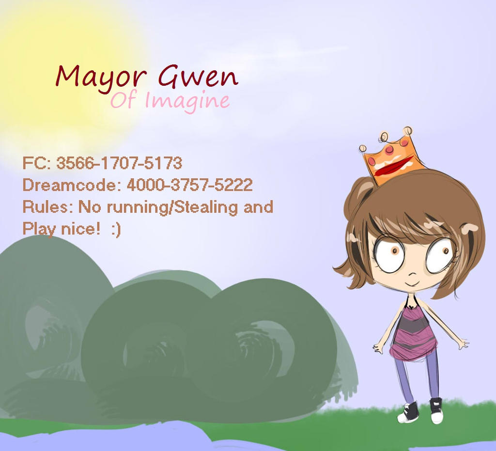 Animal Crossing town card