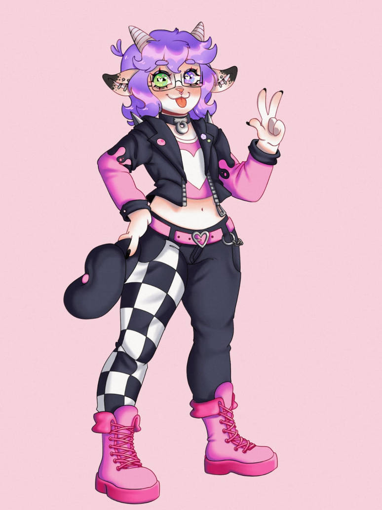 Gothic Goat (commission) goth goat by VeigarSmol on DeviantArt