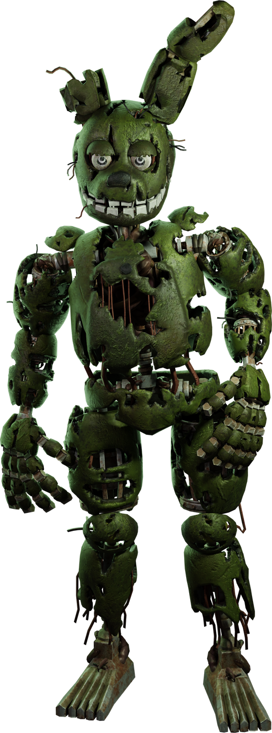 Fixed FNaF HW Springtrap render by AllenAnimations on DeviantArt