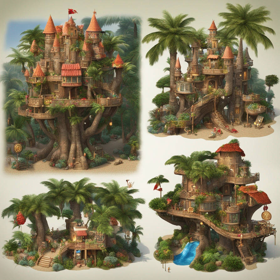 (Christmas:8456.7)(castle magic treehouse :1567 by MrWolf789 on DeviantArt