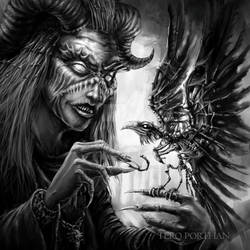 Finnish Mythology: Hiisi Creating Raven