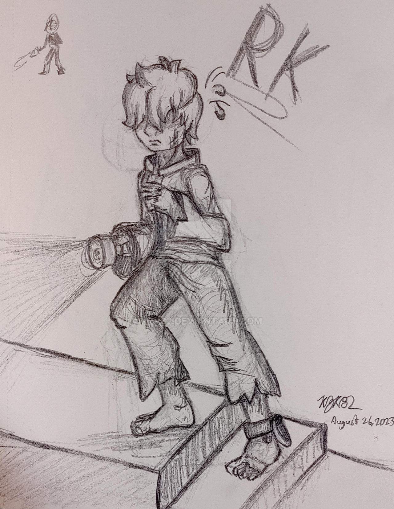 Runaway Kid - Sketch (Little Nightmares) by KZK82 on DeviantArt