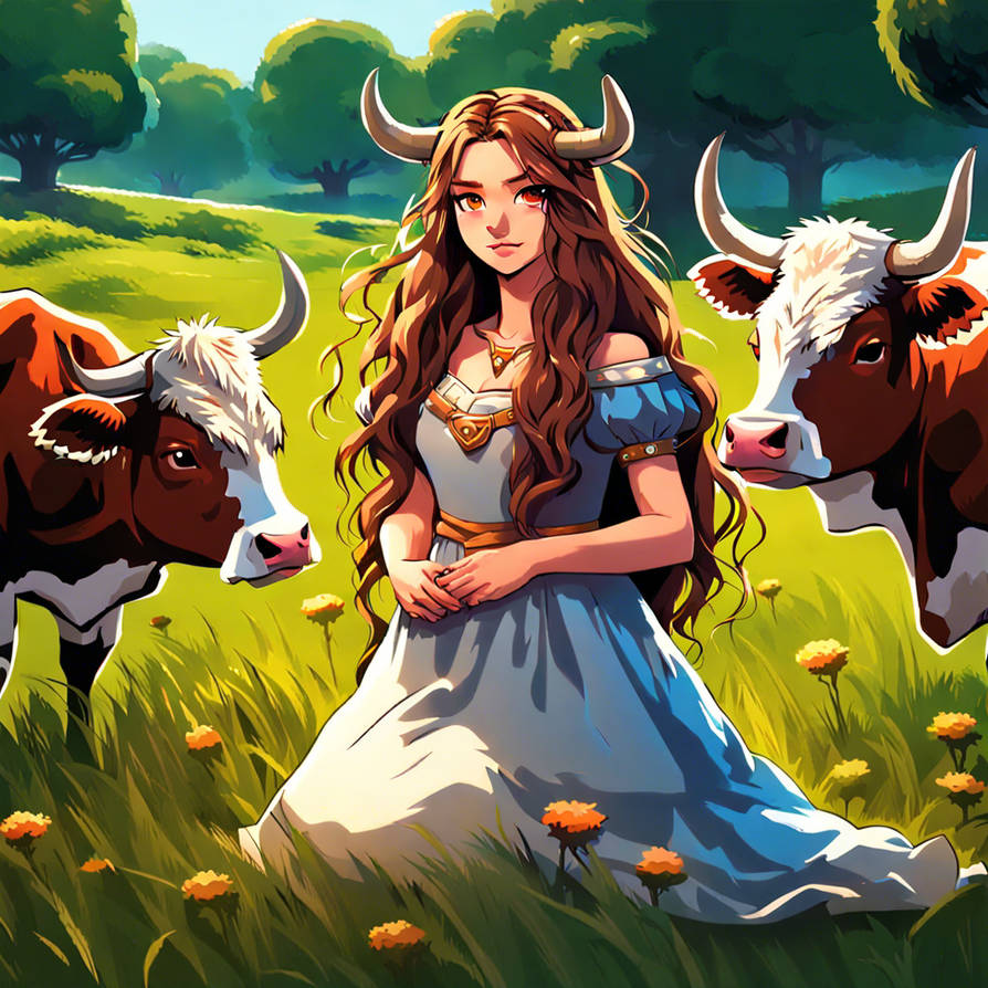 La Rena Cow Cow 'Rena the Werecow when young by BlueTheSixth on DeviantArt