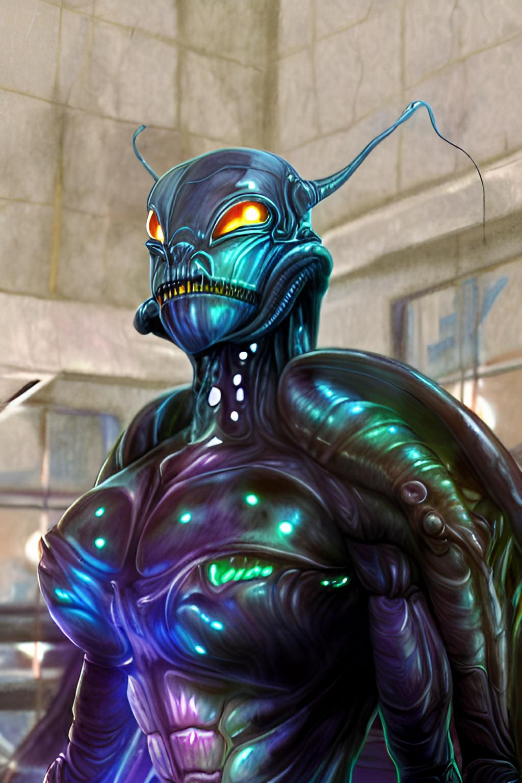 Agent Insectoid Environmental Adaptation Suit - Insectoid Test 1.3 by fawsums on DeviantArt