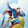 RETRO SUPERMAN Color Print Art GRUMMETT/HAZLEWOOD