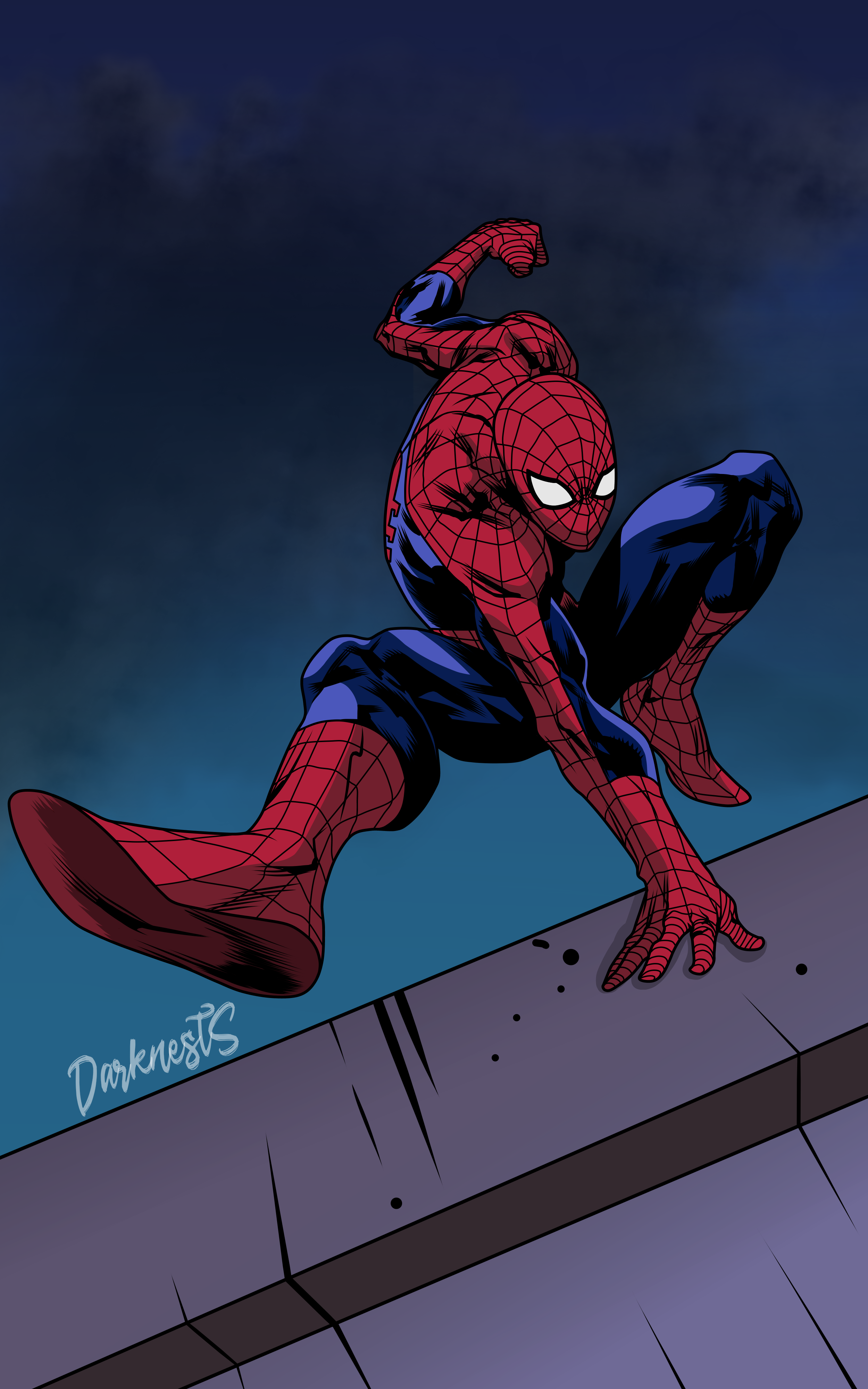 Spider-Man (The Animated Series Style) by DarknestSpawn on DeviantArt
