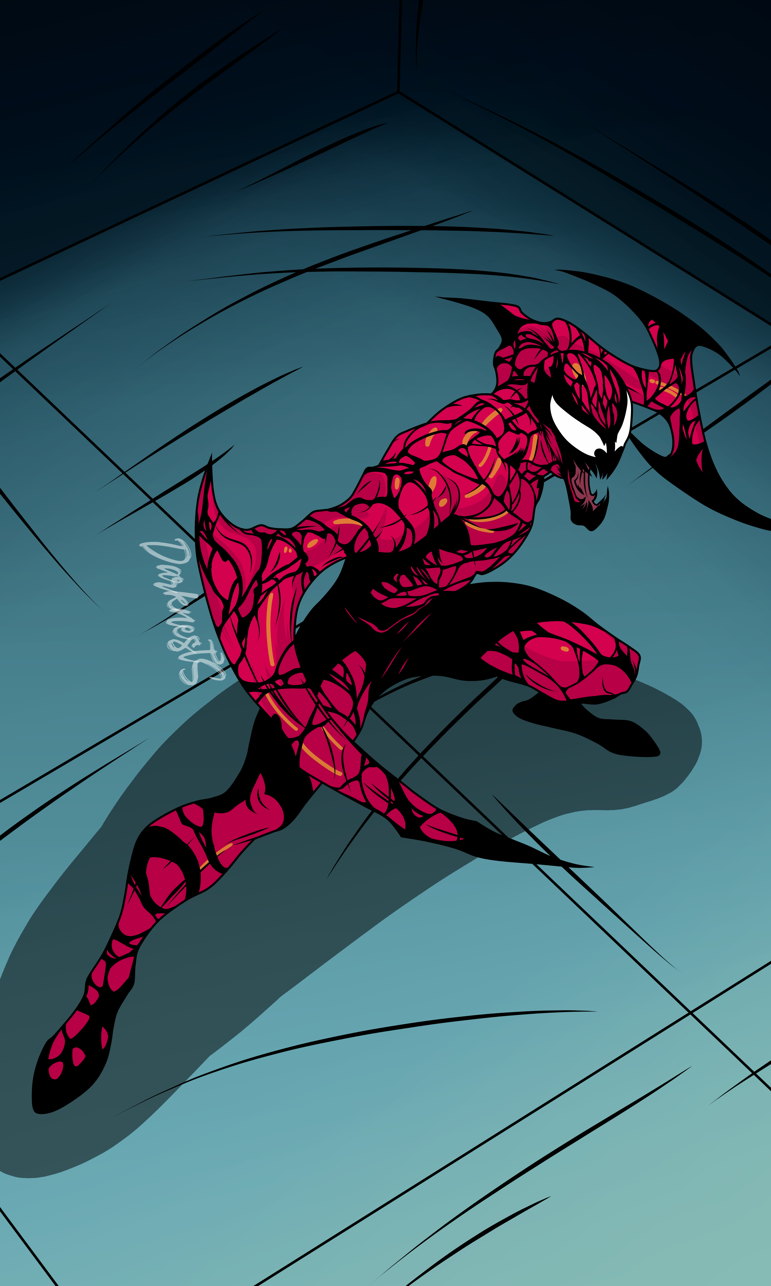 Carnage (The Animated Series Style) by DarknestSpawn on DeviantArt