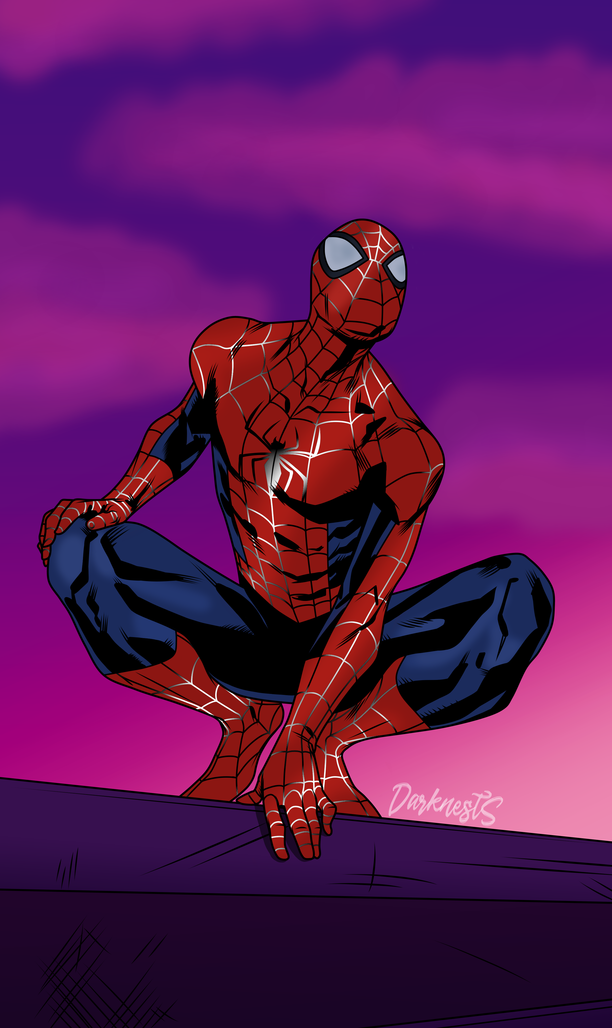 Spider-Man (The New Animated Series Style) by DarknestSpawn on DeviantArt