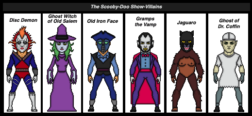 Scooby Doo Villains – created for Superpunch – Dabbled