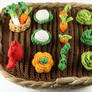Vegetable garden in a basket (free pattern)
