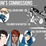 SHIM'S COMMISSION INFO