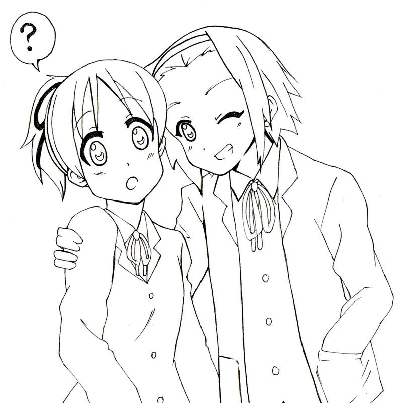 Ui and Ritsu by Meikah-nee on DeviantArt