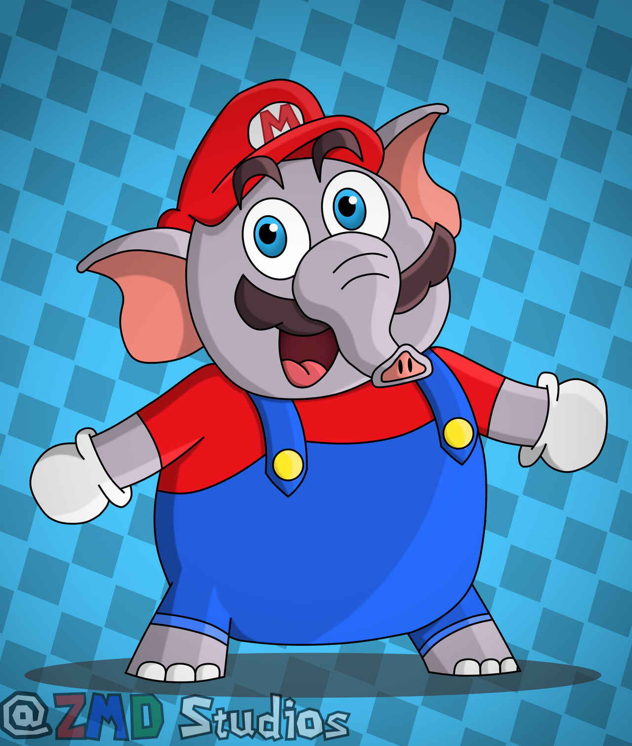 Elefante Rosa Mario Elephant Mario! by ZMDStudios on DeviantArt