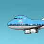 747 Cartoon KLM