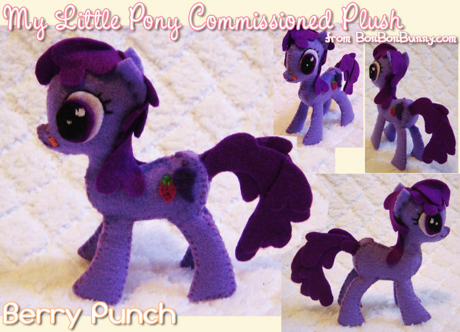 MLP Plush Berry Punch by Bon-Bon-Bunny on DeviantArt