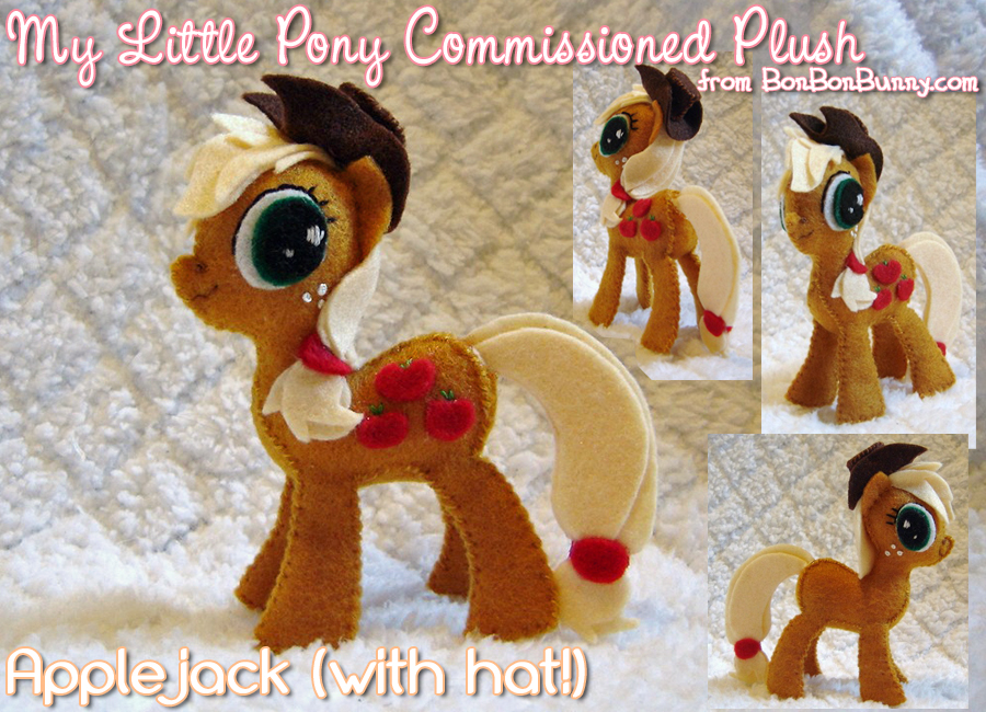 MLP Plush Applejack w Hat