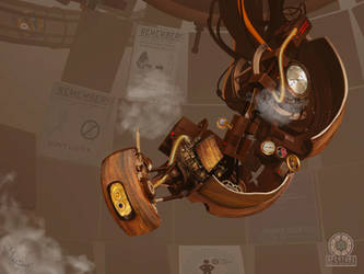 Steampunk GLaDOS by Mad-Mad-Muffin