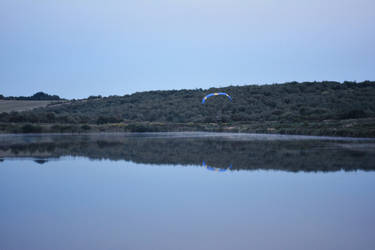 Fly across the lake