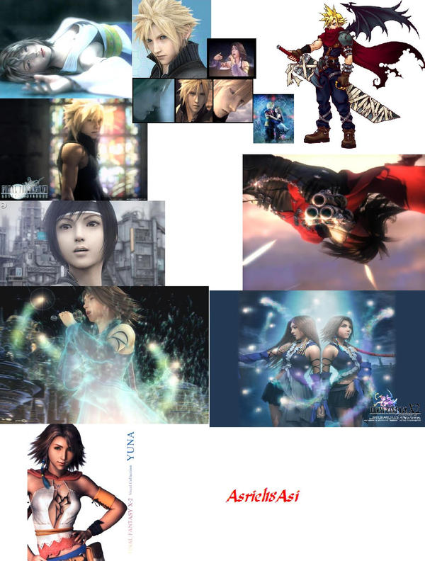 Collage Fanatsy Characters Final Fantasy Collage by Asriel18Asi on DeviantArt