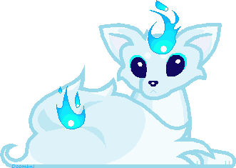Blue Fire Fox by doombni on DeviantArt