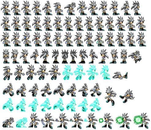 Metal Sonic Sprite Sheet by ZMK30 on DeviantArt