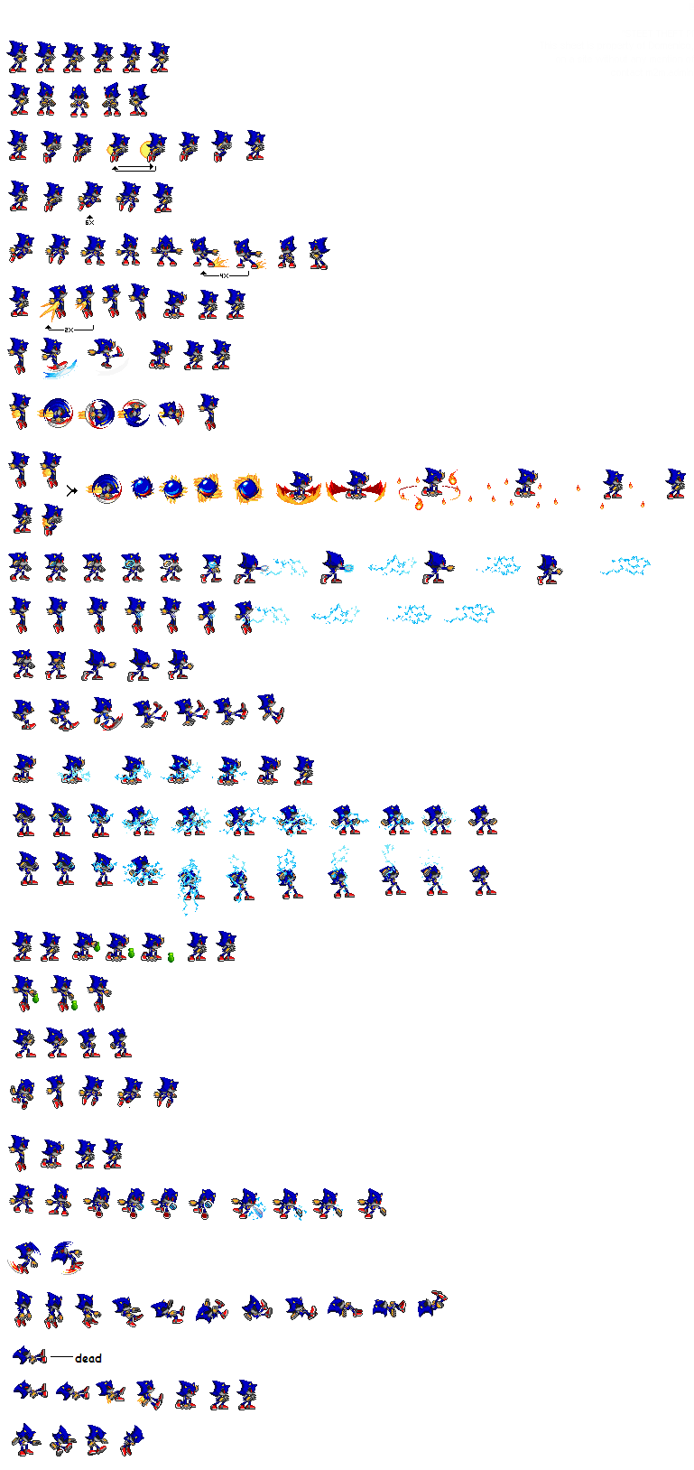 Metal Sonic Sprite Sheet by ZMK30 on DeviantArt