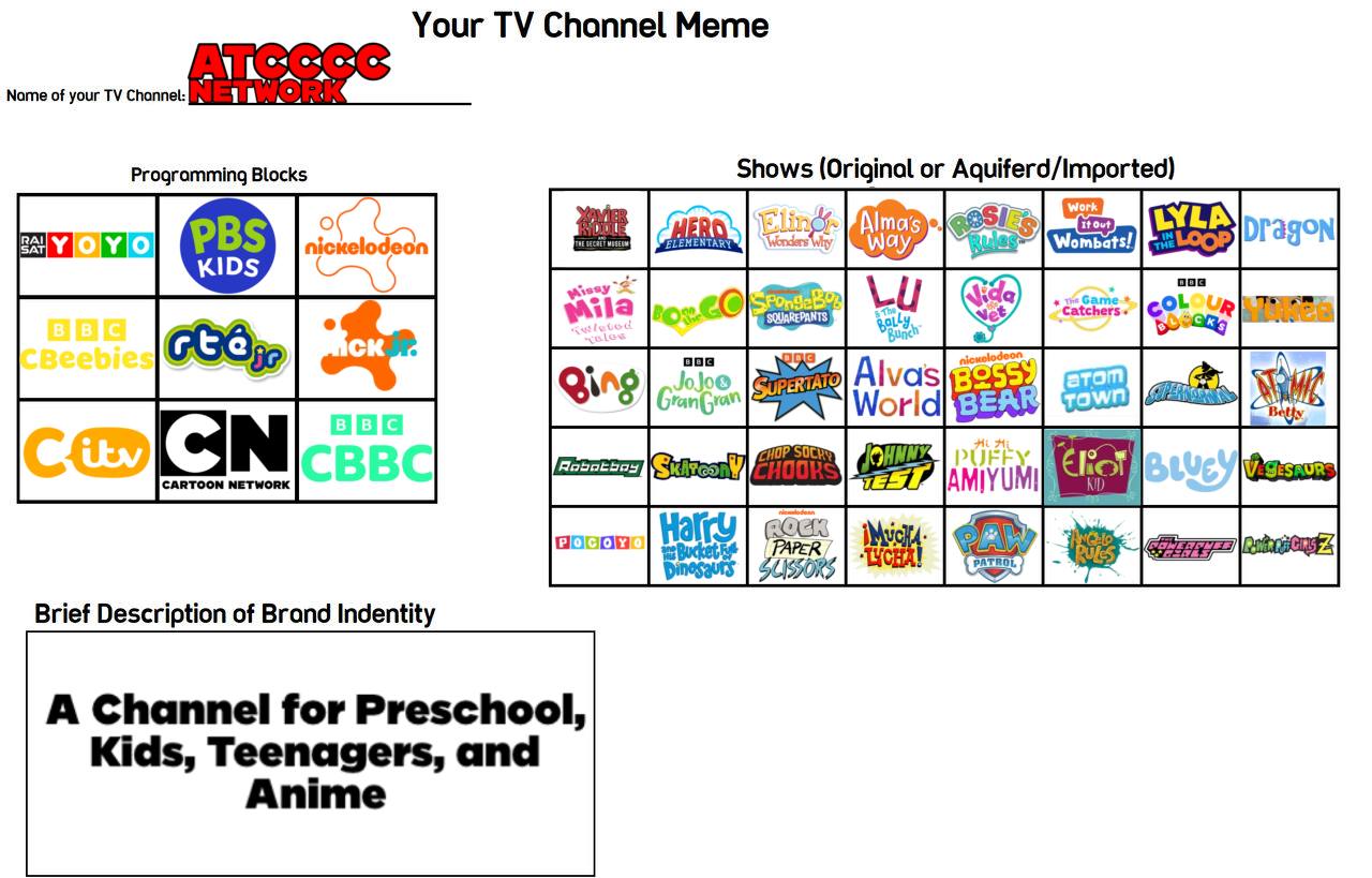 Channel V Deviantart My Own TV Channel (Meme) by atcccc on DeviantArt