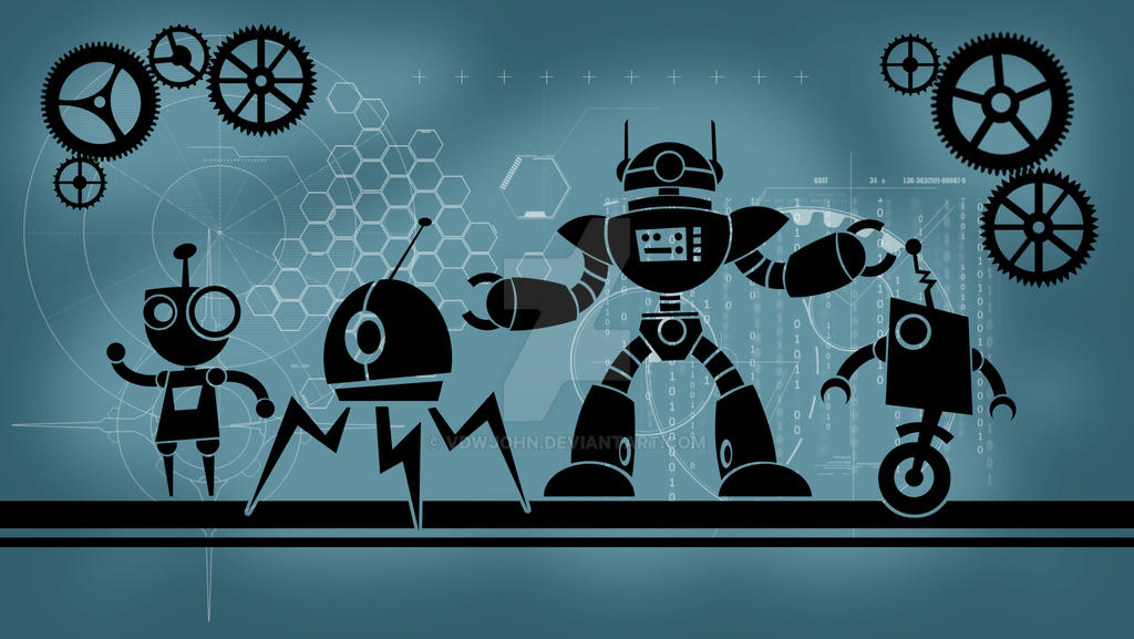 Robot Table Deviantart Robots! by vdwjohn on DeviantArt