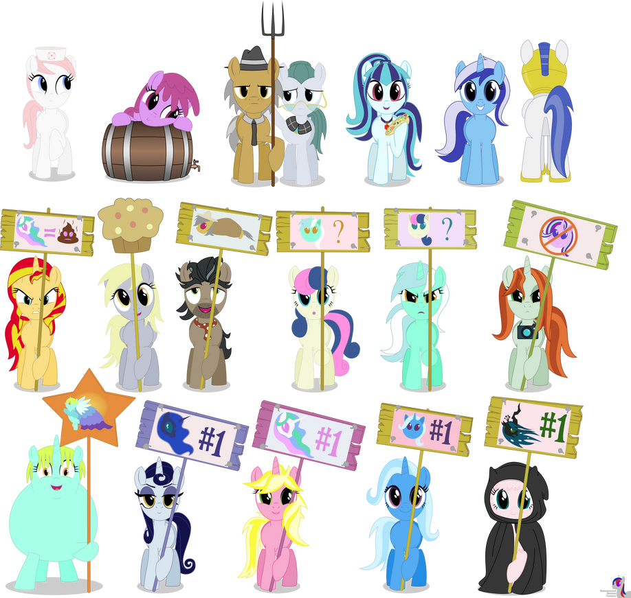 Peaceful protest (Ponies) by intelmax89 on DeviantArt
