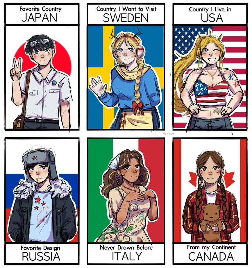 Country Humams Base Country Humans Six Fanarts by Cript1d on DeviantArt